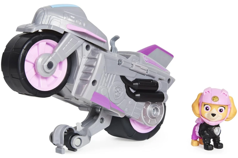Moto Pups Skye's Paw Patrol - Vehículo de Motocicleta con función Wheelie