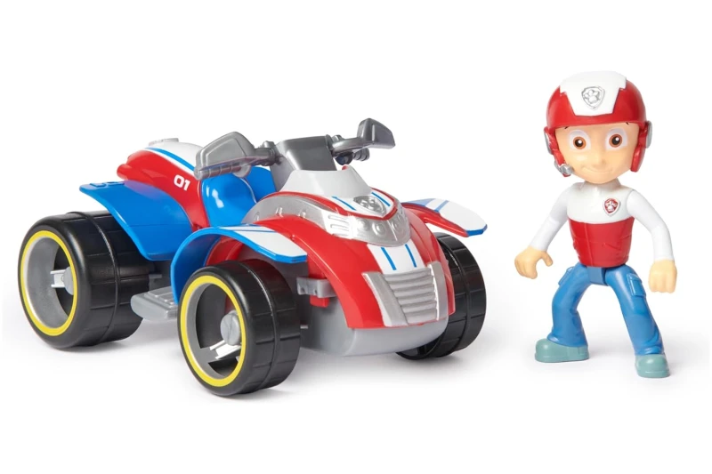 Vehículo Ryder Paw Patrol, ATV / Quad con figura Ryder de la Patrulla Canina