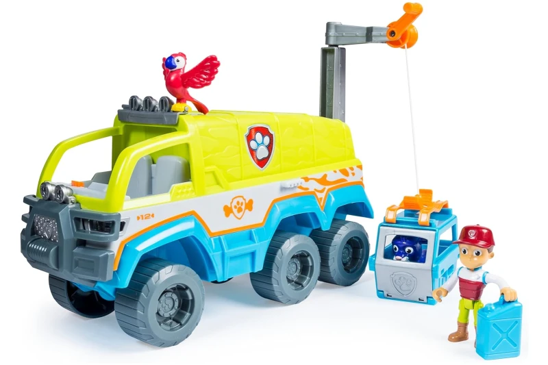 Vehículo de rescate de la jungla de Paw Patrol con Ryder y los animales