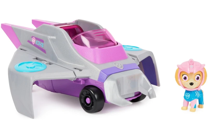 Vehículo mantarraya de Skye con figura de acción PAW Patrol, Aqua Pups